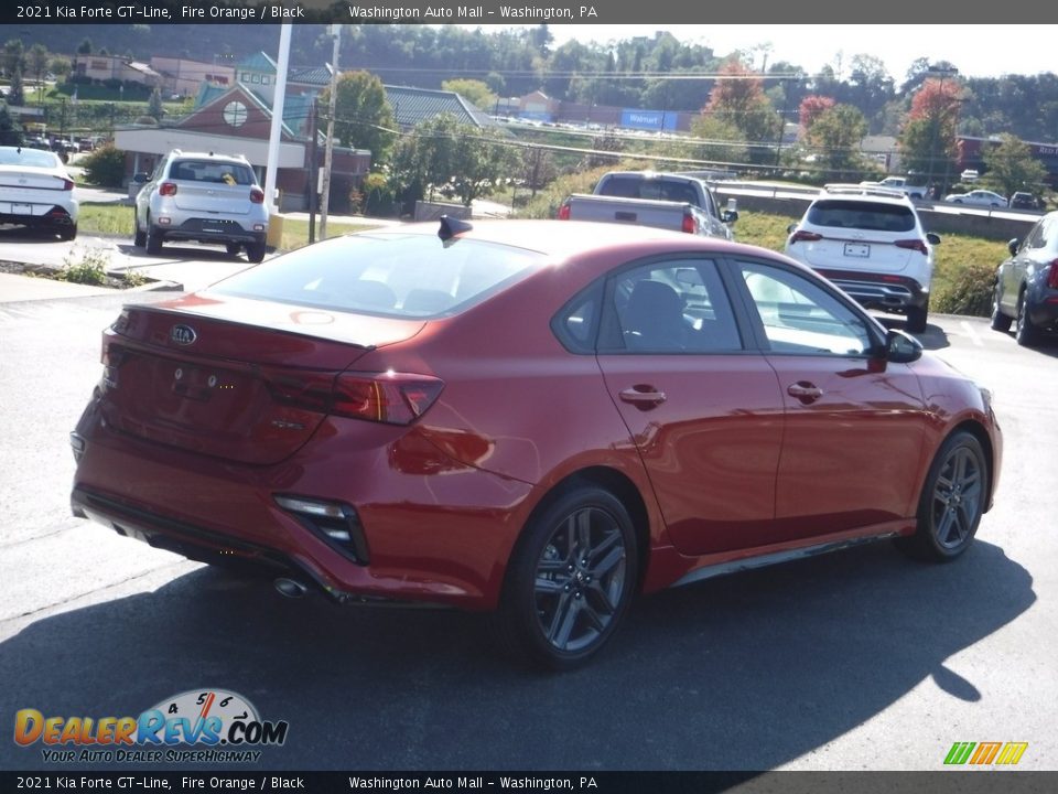 2021 Kia Forte GT-Line Fire Orange / Black Photo #10