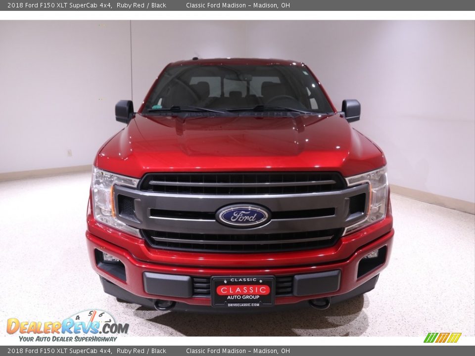 2018 Ford F150 XLT SuperCab 4x4 Ruby Red / Black Photo #2