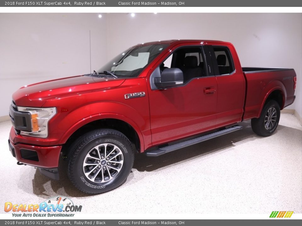 2018 Ford F150 XLT SuperCab 4x4 Ruby Red / Black Photo #3