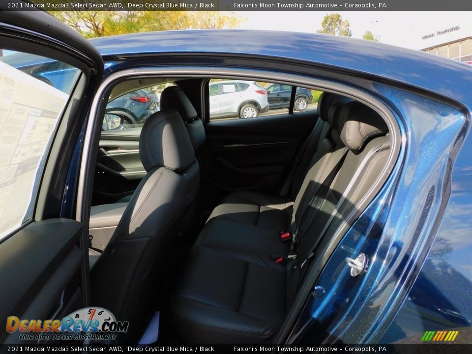 2021 Mazda Mazda3 Select Sedan AWD Deep Crystal Blue Mica / Black Photo #12