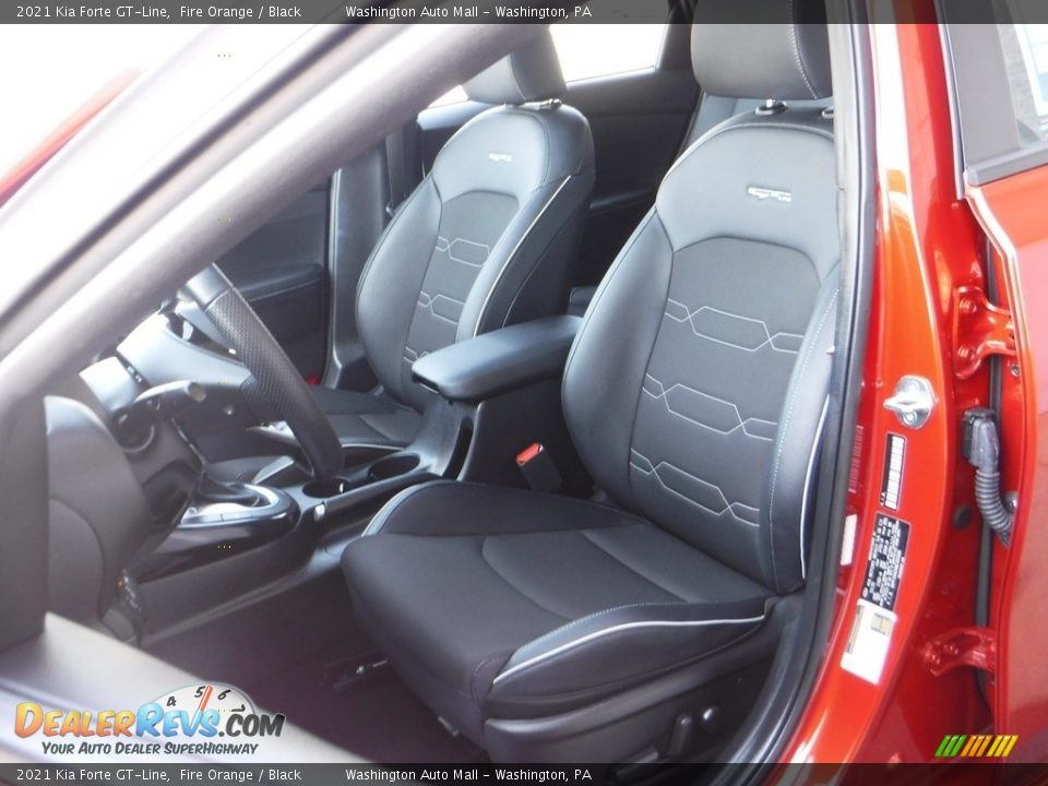 2021 Kia Forte GT-Line Fire Orange / Black Photo #16