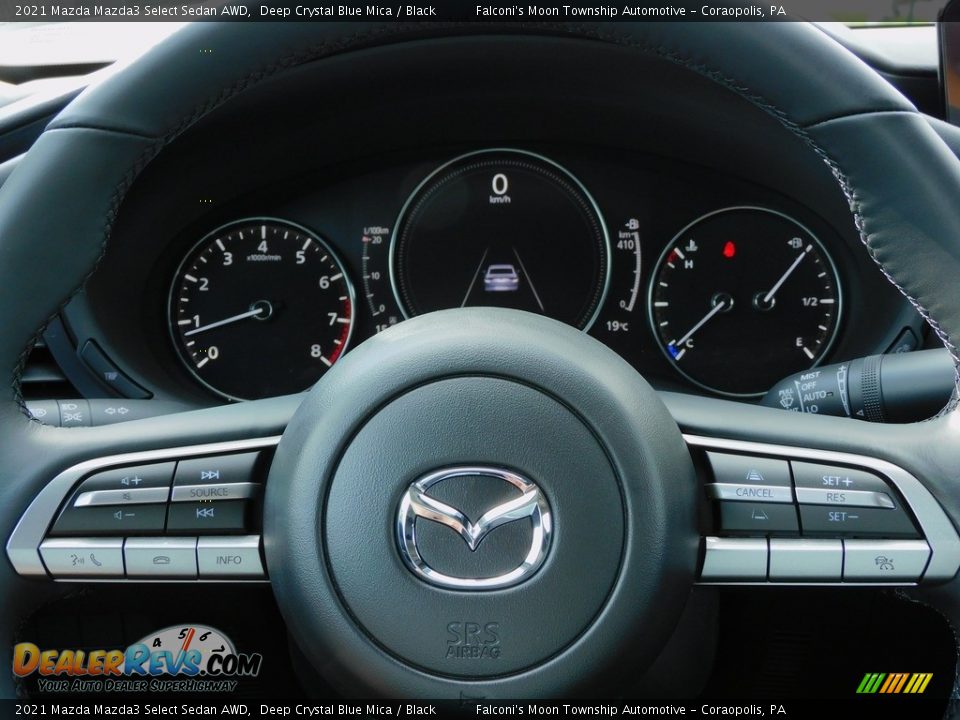 2021 Mazda Mazda3 Select Sedan AWD Deep Crystal Blue Mica / Black Photo #19