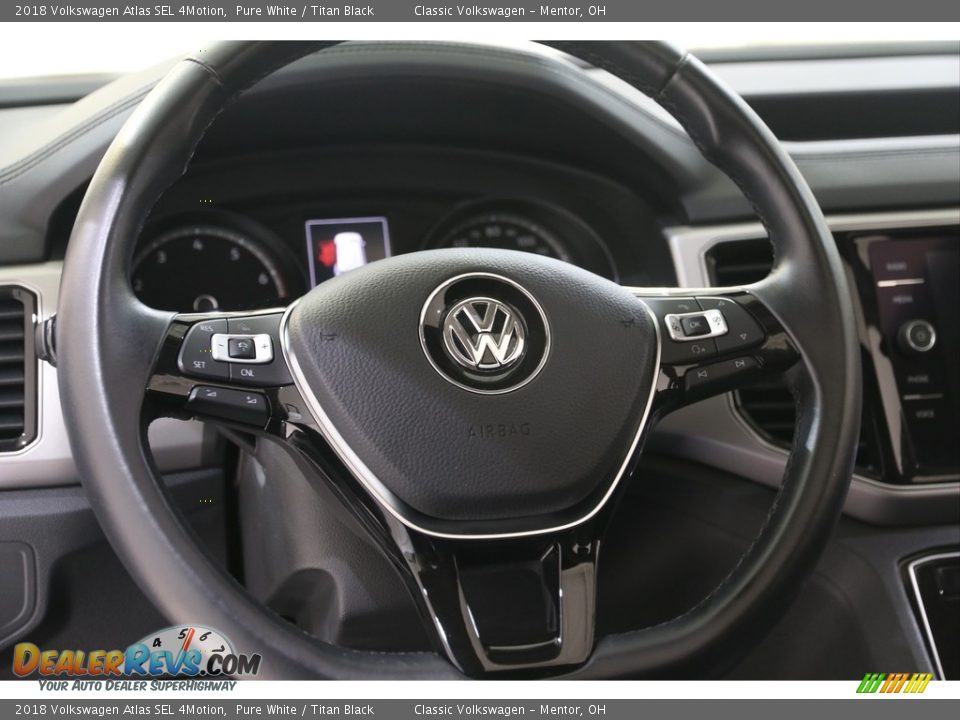 2018 Volkswagen Atlas SEL 4Motion Pure White / Titan Black Photo #7