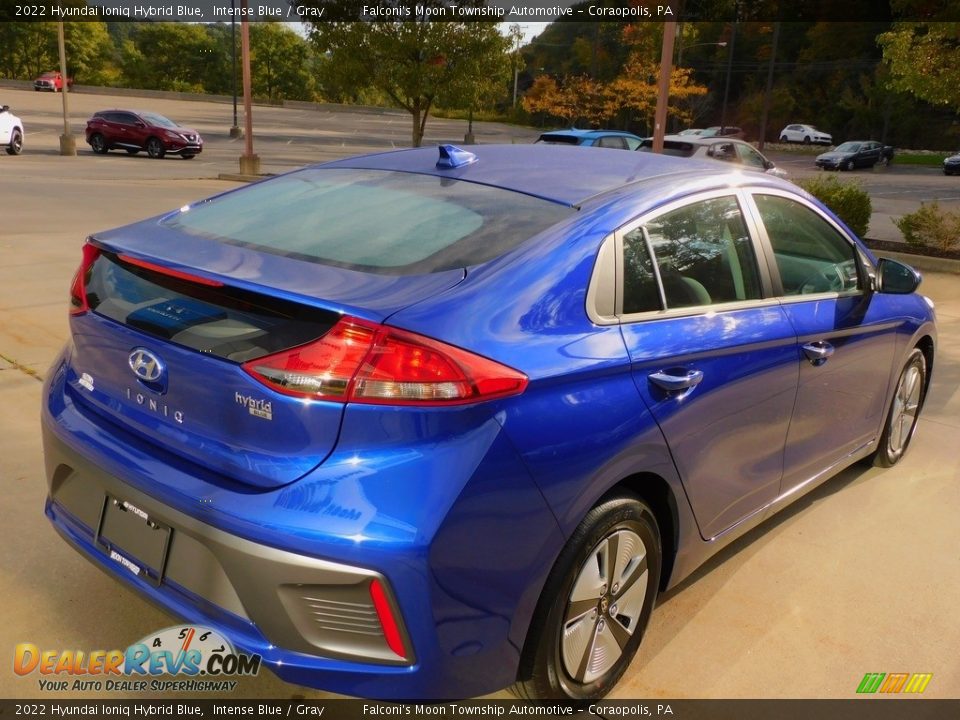 2022 Hyundai Ioniq Hybrid Blue Intense Blue / Gray Photo #2
