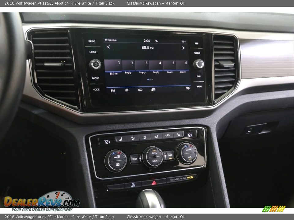 2018 Volkswagen Atlas SEL 4Motion Pure White / Titan Black Photo #9