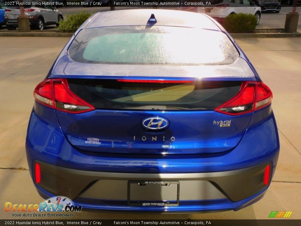 2022 Hyundai Ioniq Hybrid Blue Intense Blue / Gray Photo #3