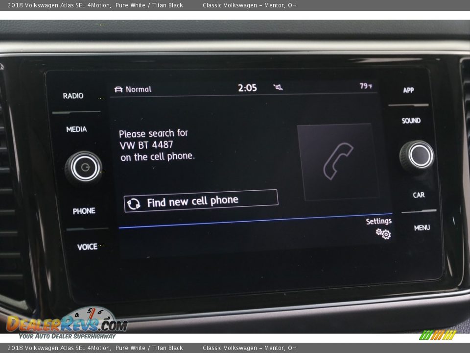 2018 Volkswagen Atlas SEL 4Motion Pure White / Titan Black Photo #10