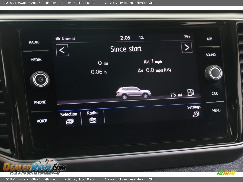 2018 Volkswagen Atlas SEL 4Motion Pure White / Titan Black Photo #11