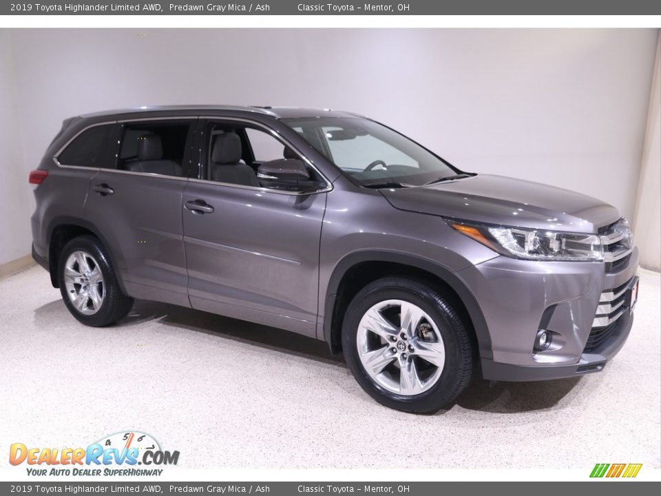 2019 Toyota Highlander Limited AWD Predawn Gray Mica / Ash Photo #1