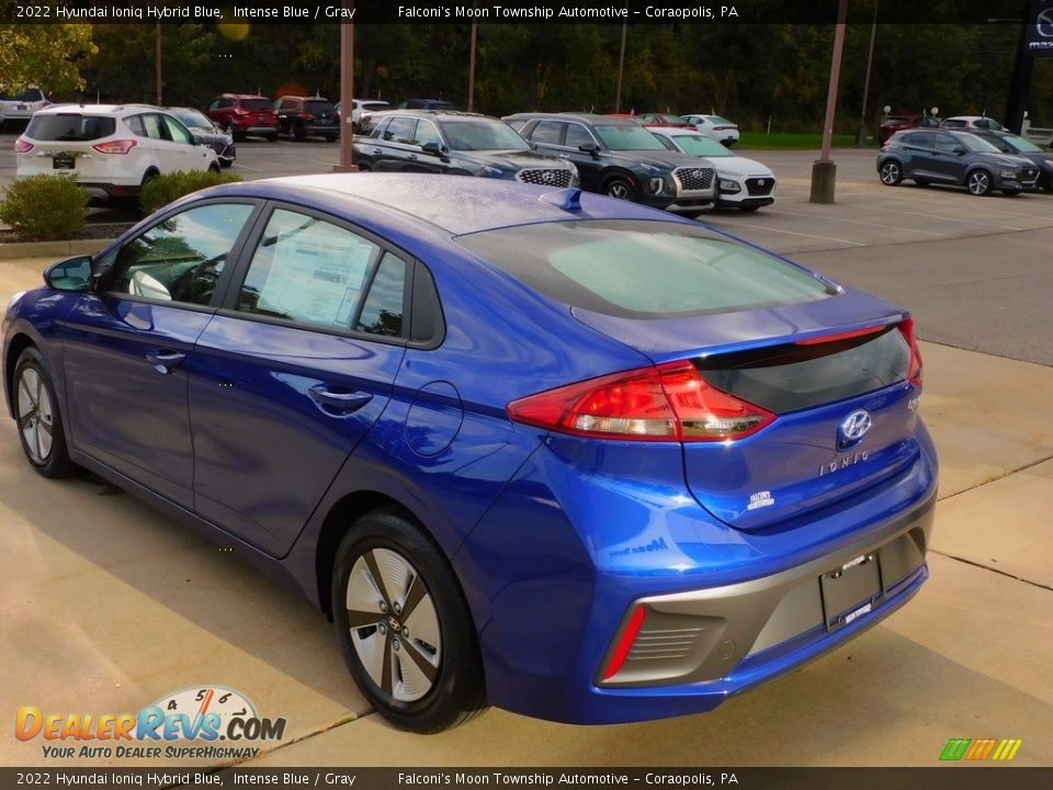 2022 Hyundai Ioniq Hybrid Blue Intense Blue / Gray Photo #5