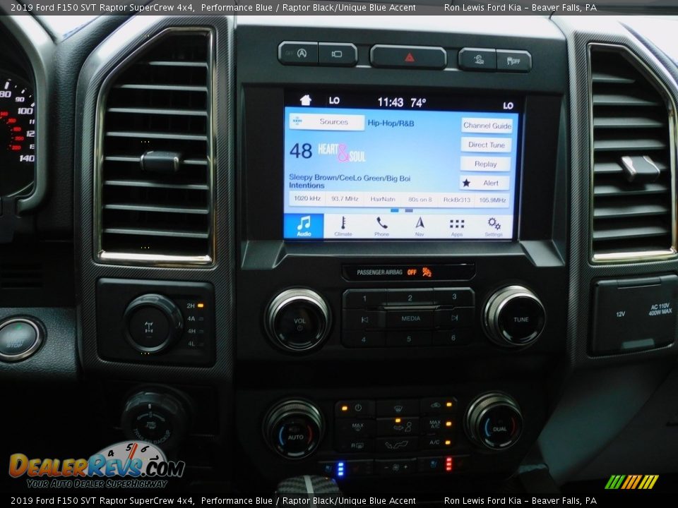 2019 Ford F150 SVT Raptor SuperCrew 4x4 Performance Blue / Raptor Black/Unique Blue Accent Photo #17