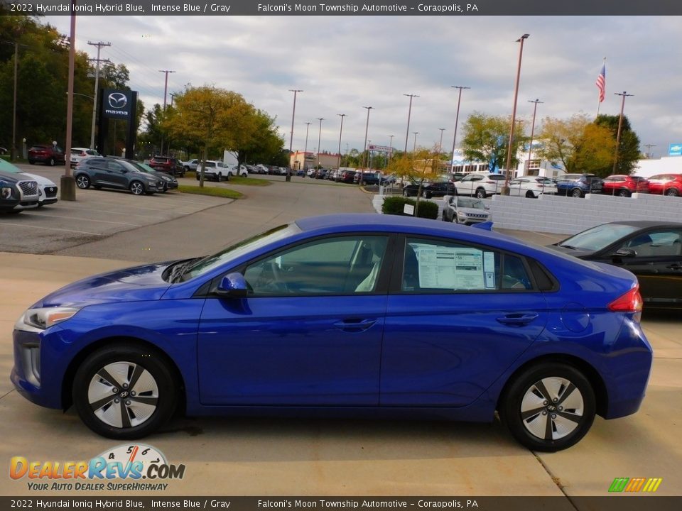 2022 Hyundai Ioniq Hybrid Blue Intense Blue / Gray Photo #6