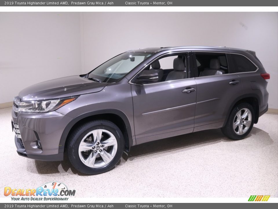 2019 Toyota Highlander Limited AWD Predawn Gray Mica / Ash Photo #3
