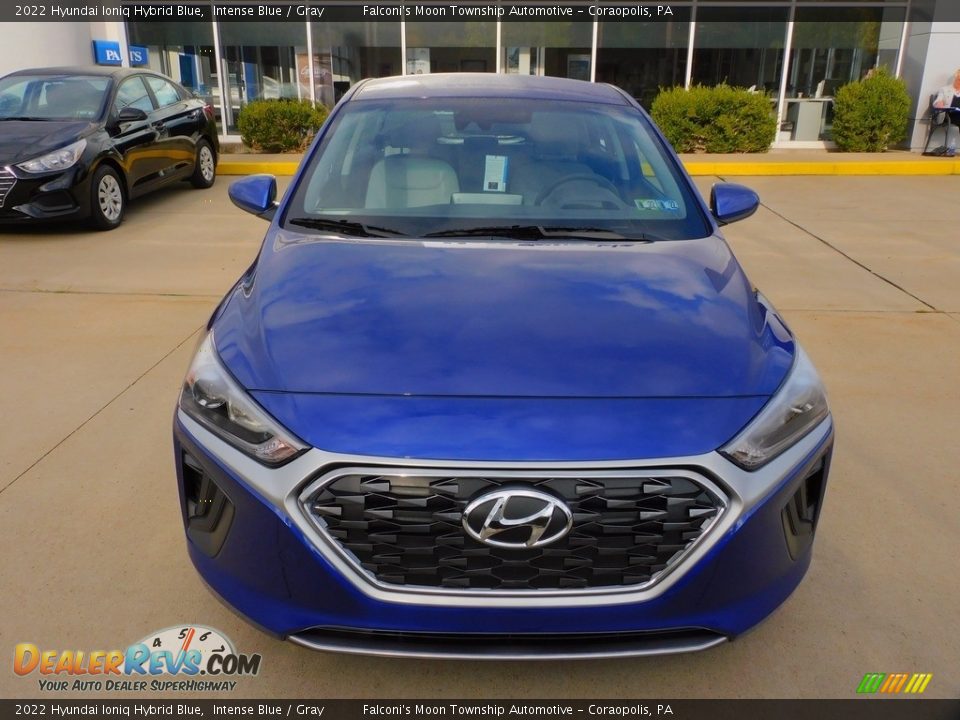 2022 Hyundai Ioniq Hybrid Blue Intense Blue / Gray Photo #8