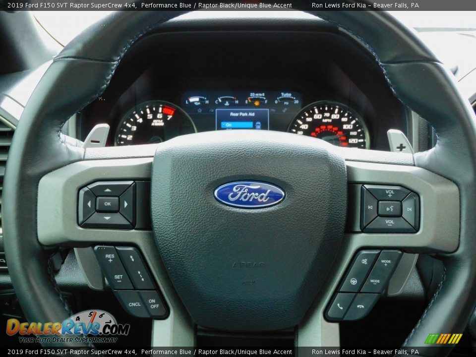 2019 Ford F150 SVT Raptor SuperCrew 4x4 Steering Wheel Photo #21
