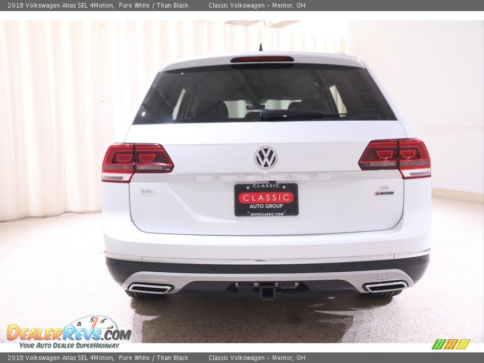 2018 Volkswagen Atlas SEL 4Motion Pure White / Titan Black Photo #17