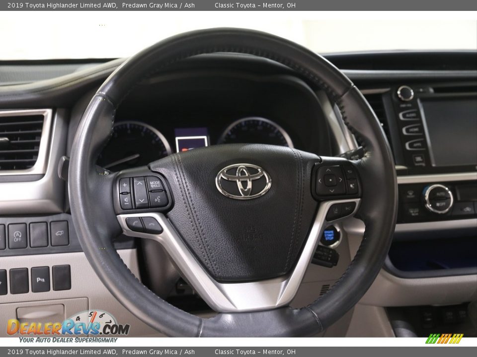 2019 Toyota Highlander Limited AWD Predawn Gray Mica / Ash Photo #7