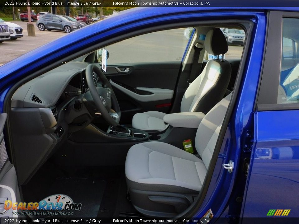 Gray Interior - 2022 Hyundai Ioniq Hybrid Blue Photo #11