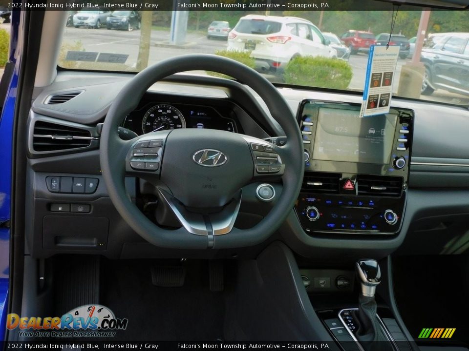 Dashboard of 2022 Hyundai Ioniq Hybrid Blue Photo #13