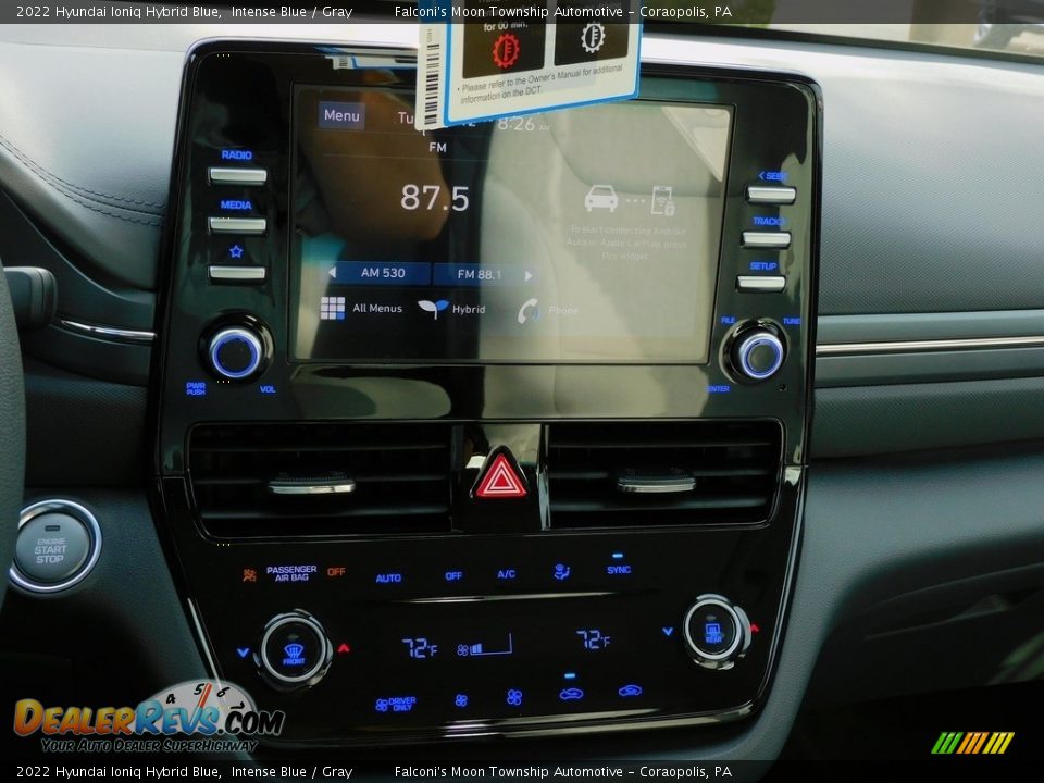 Controls of 2022 Hyundai Ioniq Hybrid Blue Photo #15