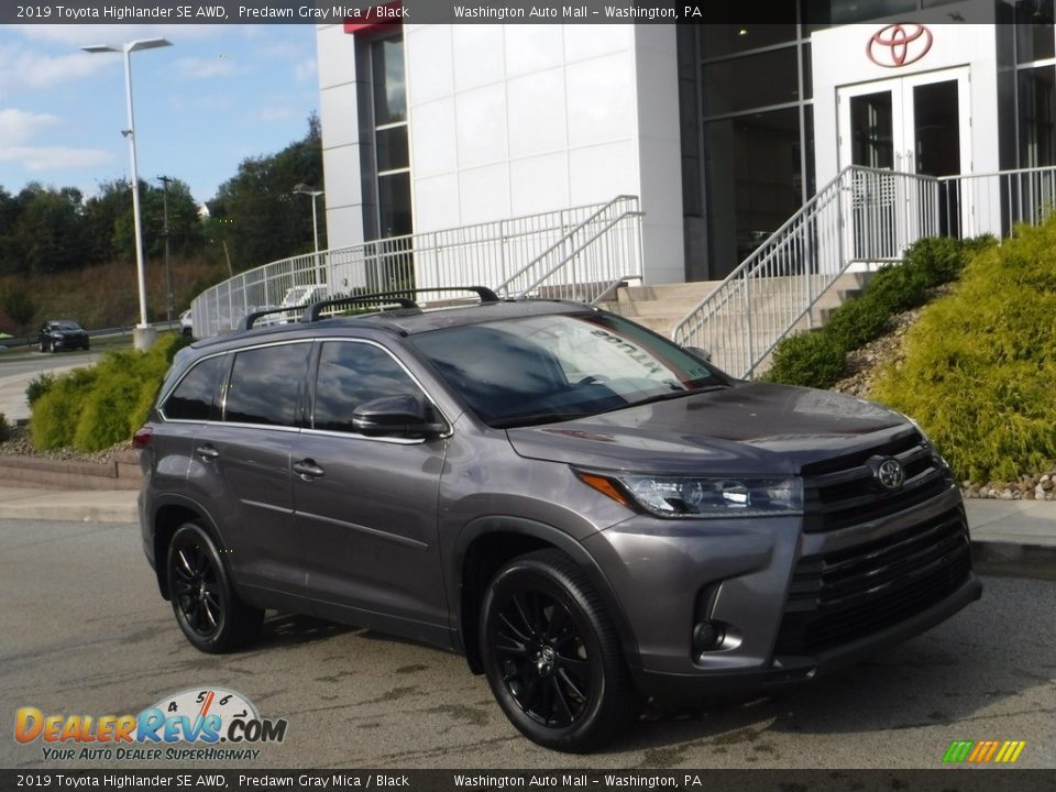 2019 Toyota Highlander SE AWD Predawn Gray Mica / Black Photo #1