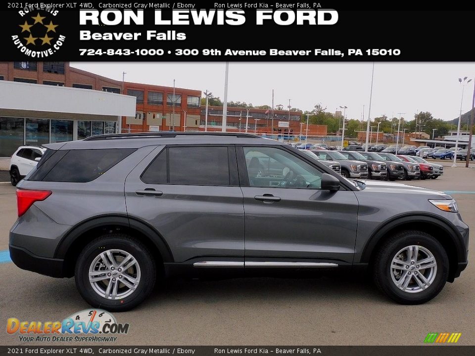 2021 Ford Explorer XLT 4WD Carbonized Gray Metallic / Ebony Photo #1