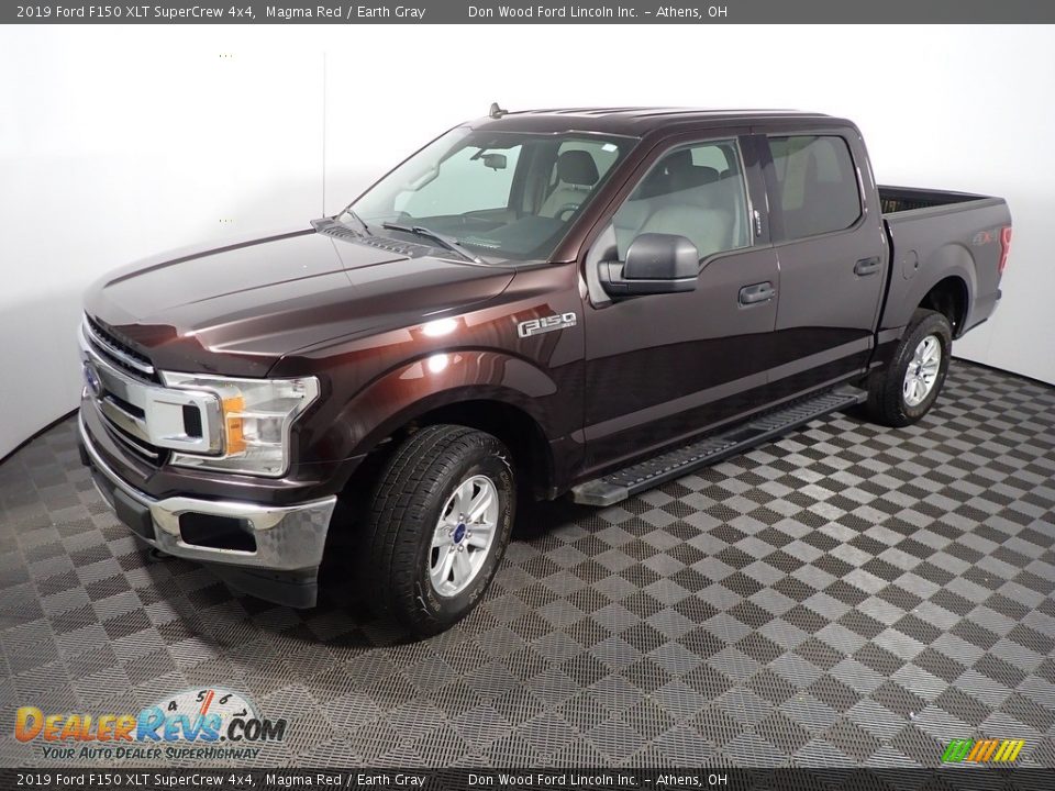2019 Ford F150 XLT SuperCrew 4x4 Magma Red / Earth Gray Photo #9