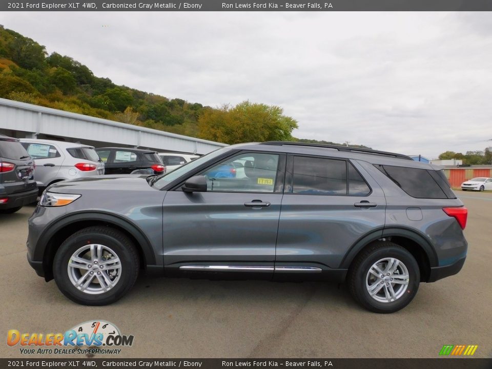 2021 Ford Explorer XLT 4WD Carbonized Gray Metallic / Ebony Photo #6