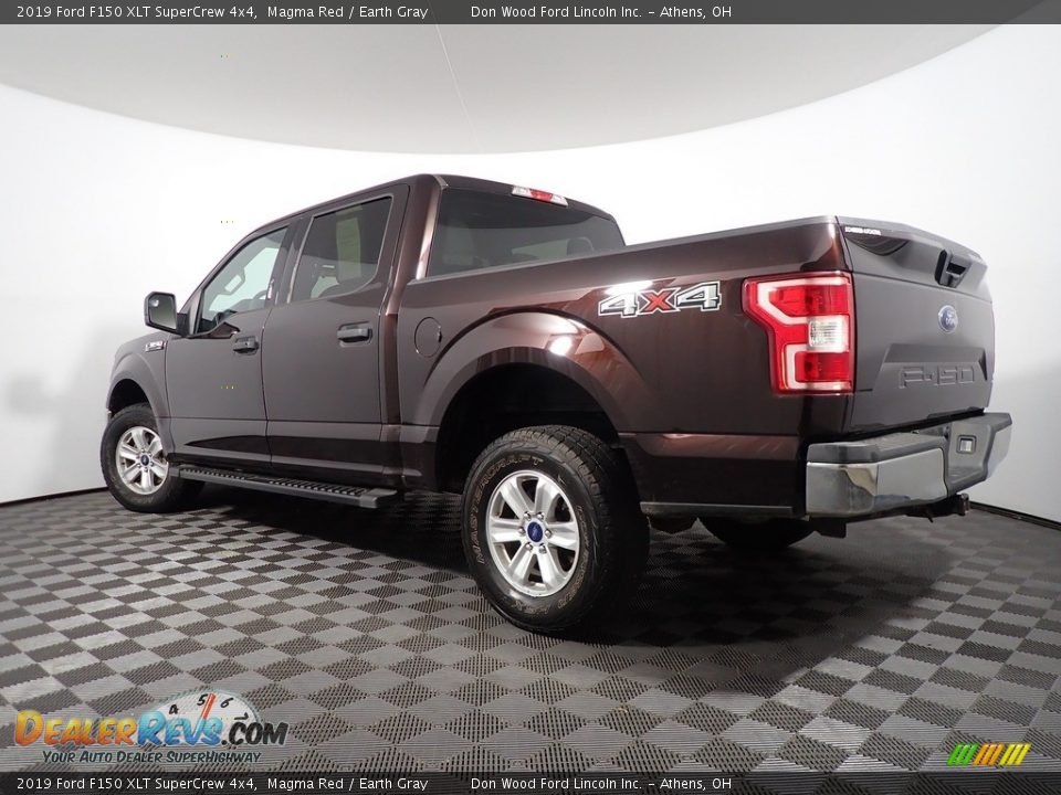 2019 Ford F150 XLT SuperCrew 4x4 Magma Red / Earth Gray Photo #11