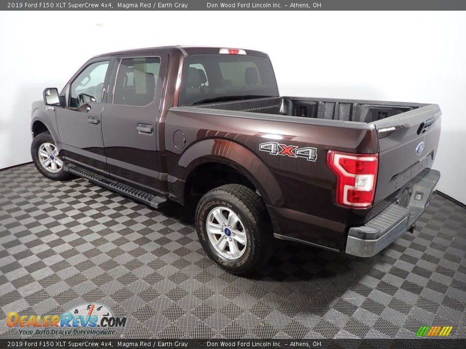 2019 Ford F150 XLT SuperCrew 4x4 Magma Red / Earth Gray Photo #12