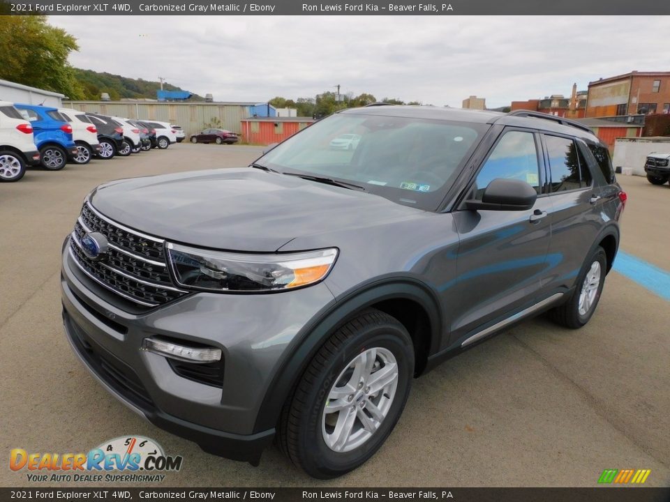 2021 Ford Explorer XLT 4WD Carbonized Gray Metallic / Ebony Photo #7
