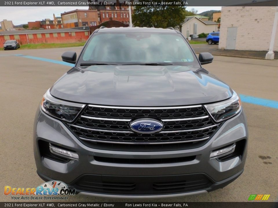 2021 Ford Explorer XLT 4WD Carbonized Gray Metallic / Ebony Photo #8