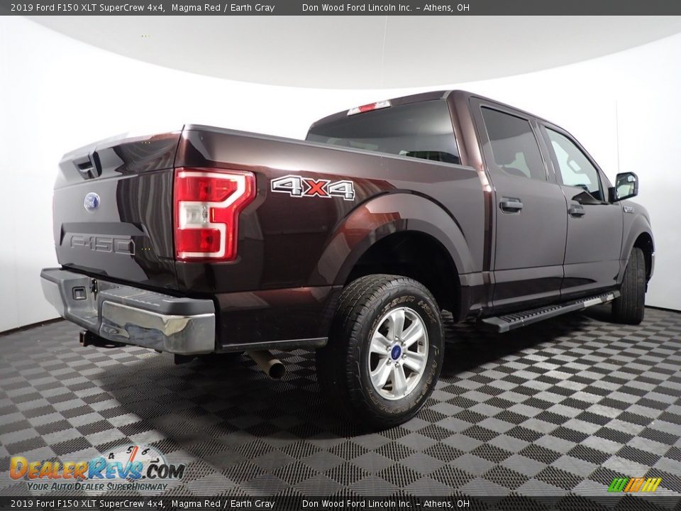 2019 Ford F150 XLT SuperCrew 4x4 Magma Red / Earth Gray Photo #15