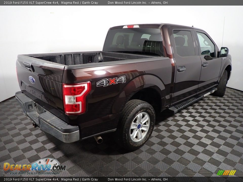 2019 Ford F150 XLT SuperCrew 4x4 Magma Red / Earth Gray Photo #16