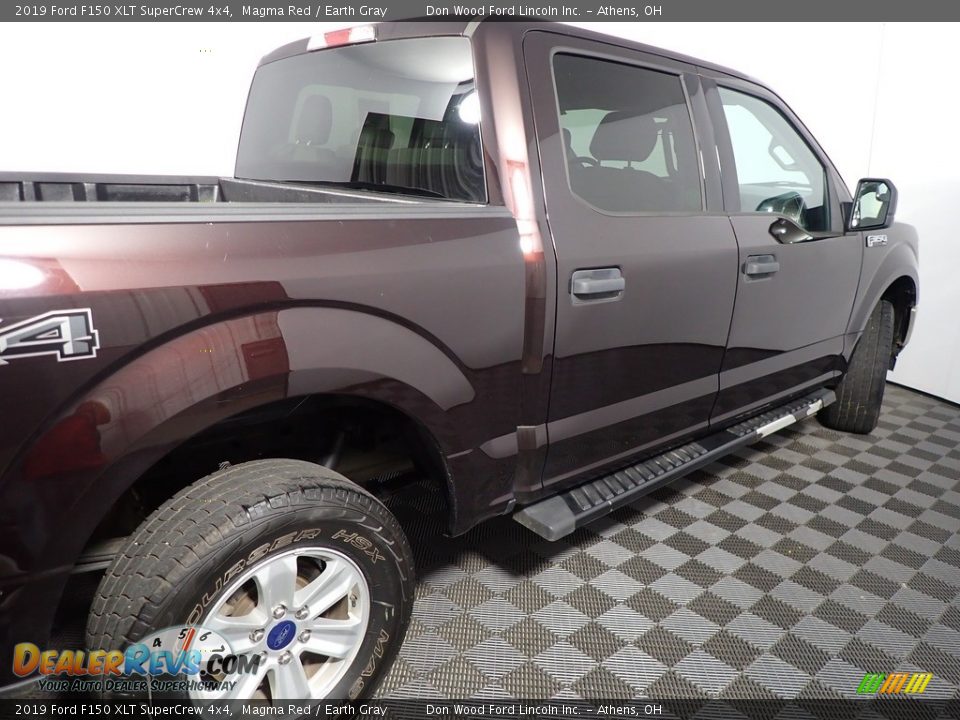 2019 Ford F150 XLT SuperCrew 4x4 Magma Red / Earth Gray Photo #18