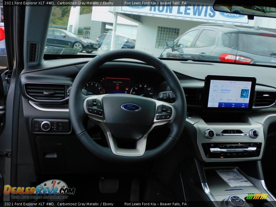 2021 Ford Explorer XLT 4WD Carbonized Gray Metallic / Ebony Photo #14