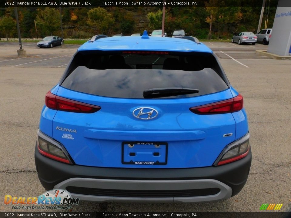 2022 Hyundai Kona SEL AWD Blue Wave / Black Photo #3