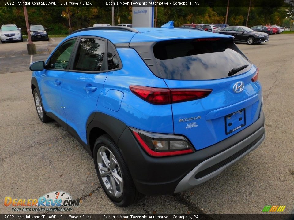 2022 Hyundai Kona SEL AWD Blue Wave / Black Photo #5