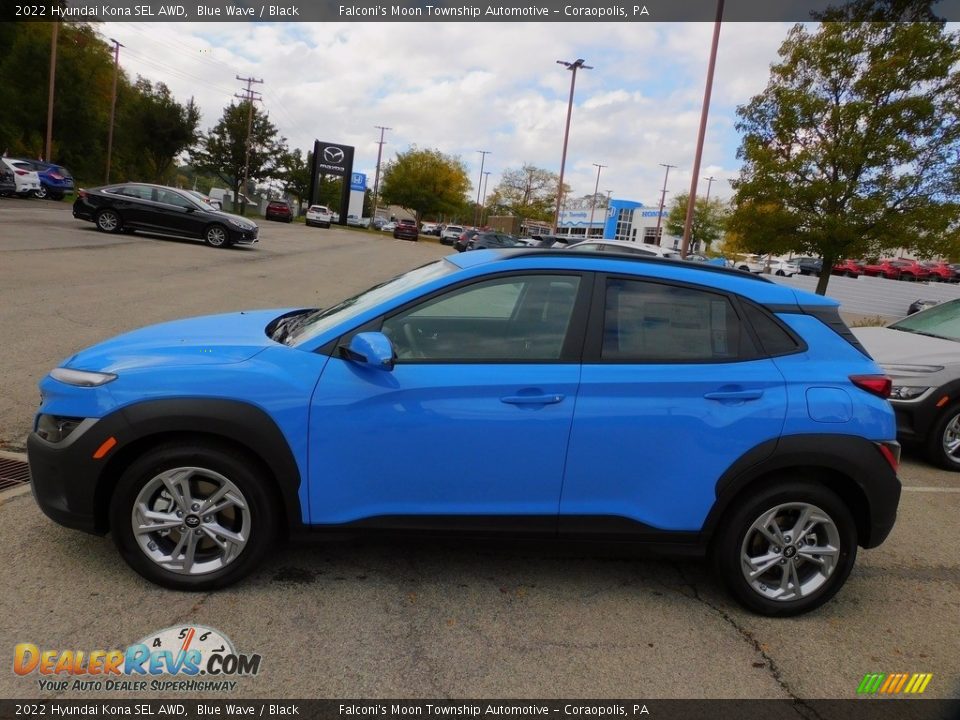 2022 Hyundai Kona SEL AWD Blue Wave / Black Photo #6