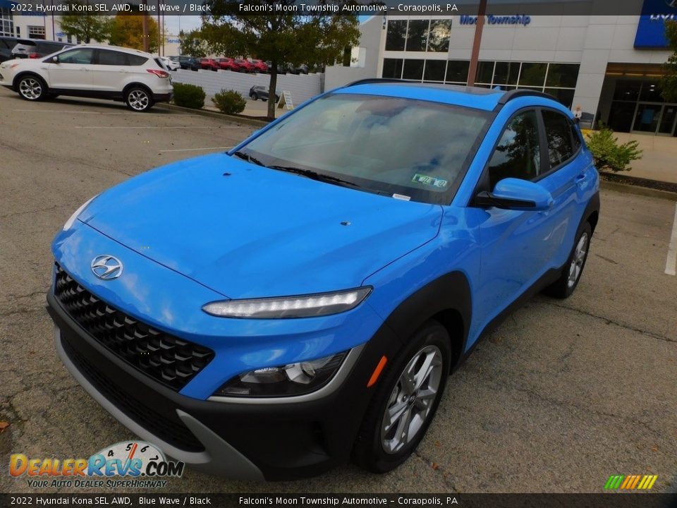 2022 Hyundai Kona SEL AWD Blue Wave / Black Photo #7