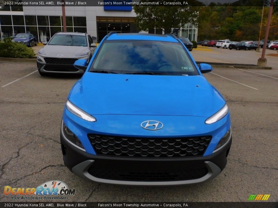 2022 Hyundai Kona SEL AWD Blue Wave / Black Photo #8