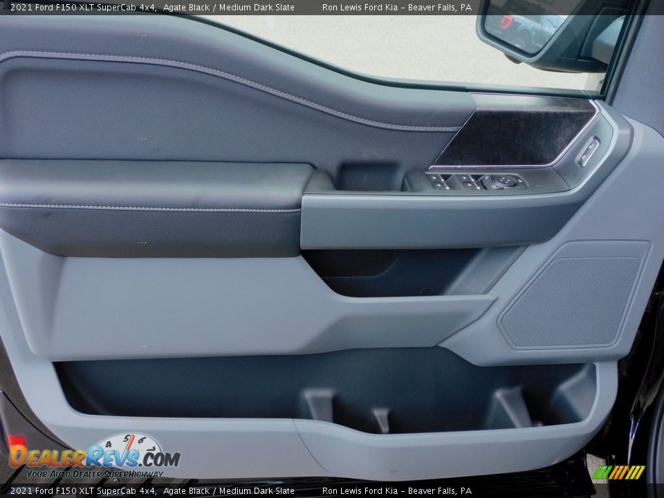 2021 Ford F150 XLT SuperCab 4x4 Agate Black / Medium Dark Slate Photo #15