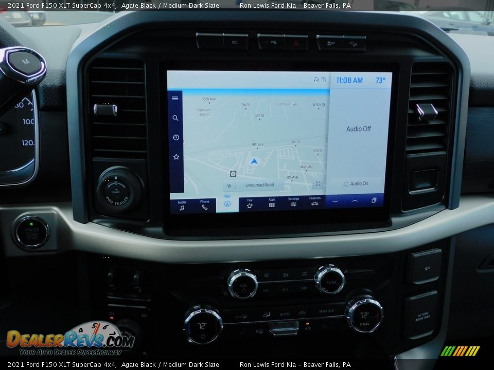 2021 Ford F150 XLT SuperCab 4x4 Agate Black / Medium Dark Slate Photo #16
