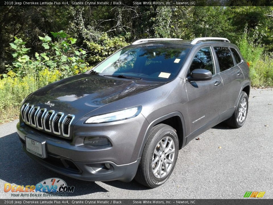 2018 Jeep Cherokee Latitude Plus 4x4 Granite Crystal Metallic / Black Photo #2