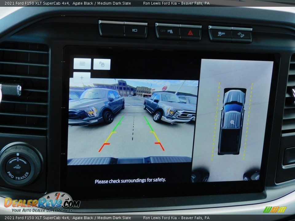 2021 Ford F150 XLT SuperCab 4x4 Agate Black / Medium Dark Slate Photo #17
