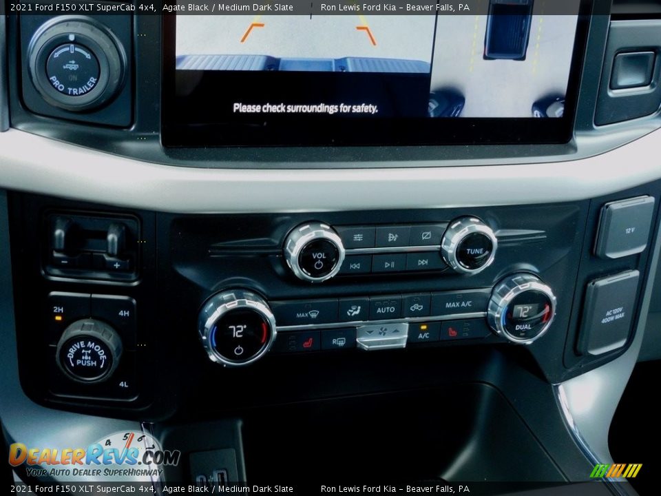 2021 Ford F150 XLT SuperCab 4x4 Agate Black / Medium Dark Slate Photo #18