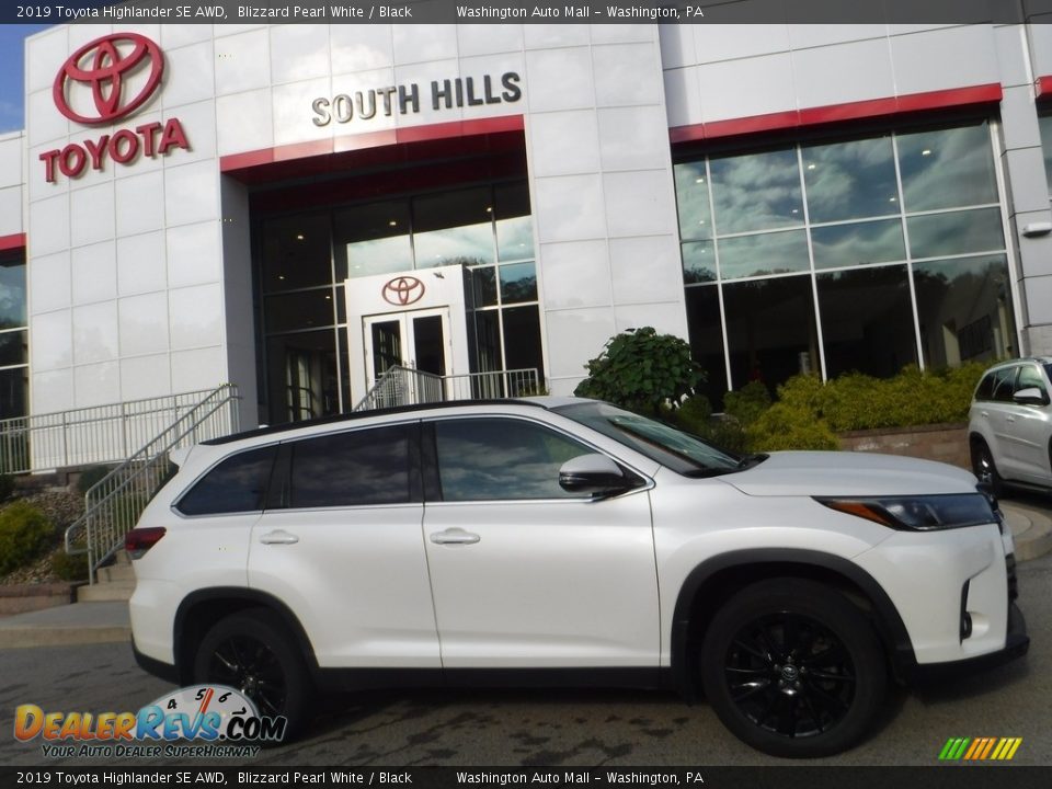 2019 Toyota Highlander SE AWD Blizzard Pearl White / Black Photo #2