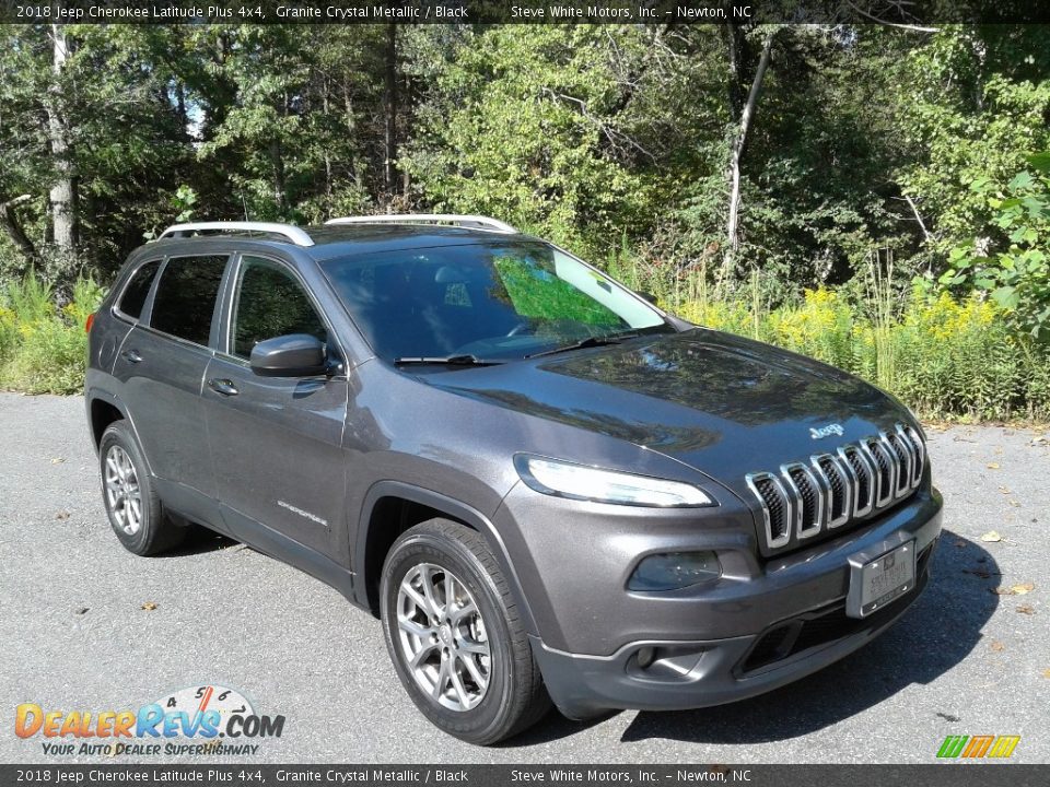 2018 Jeep Cherokee Latitude Plus 4x4 Granite Crystal Metallic / Black Photo #5