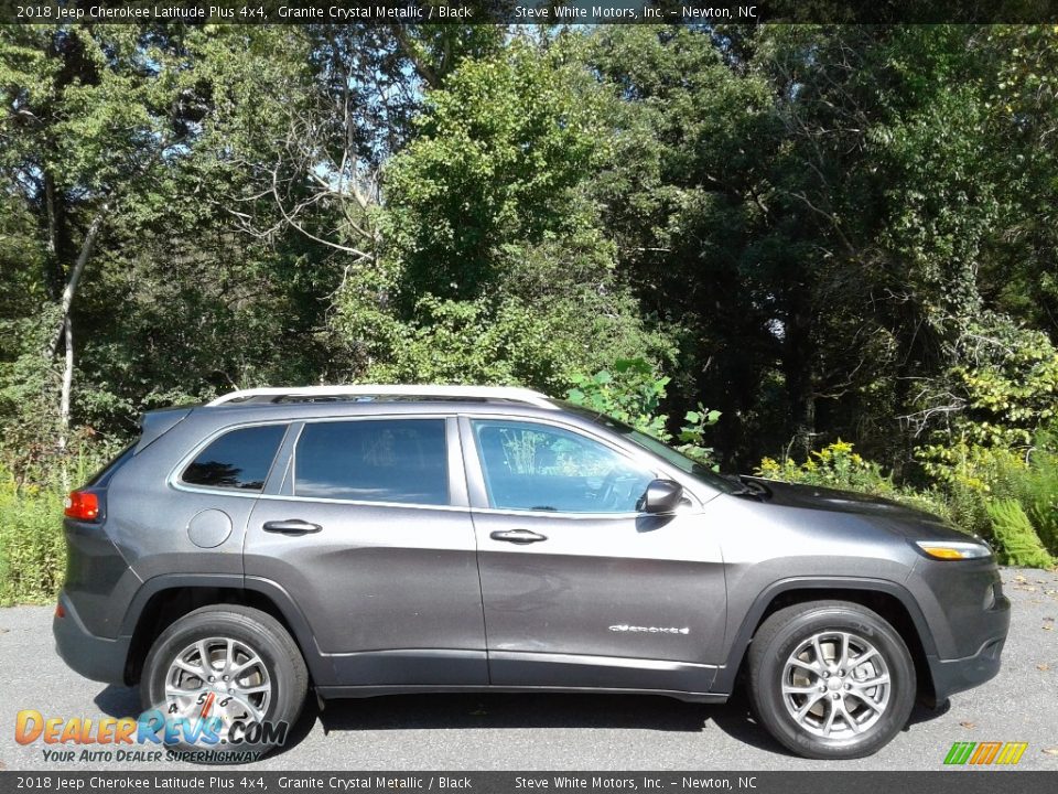 2018 Jeep Cherokee Latitude Plus 4x4 Granite Crystal Metallic / Black Photo #6