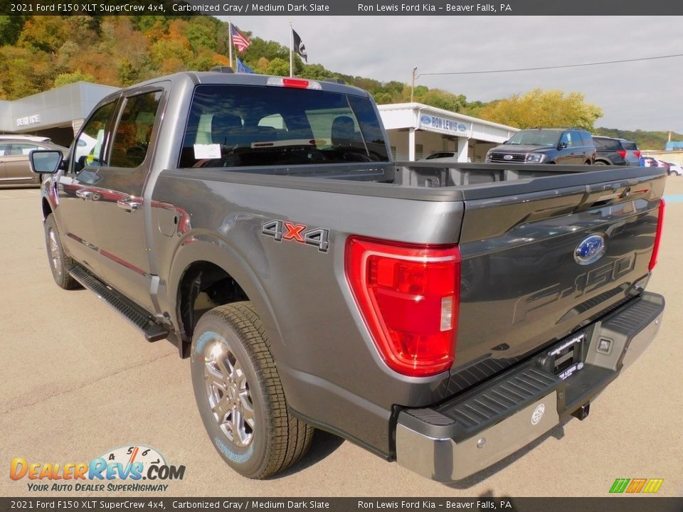 2021 Ford F150 XLT SuperCrew 4x4 Carbonized Gray / Medium Dark Slate Photo #5